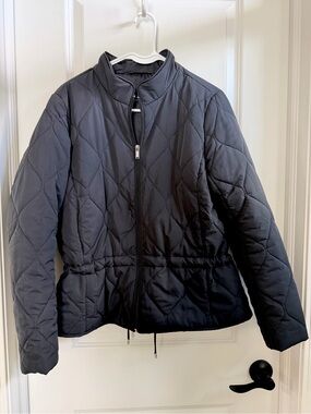 New York & Company Black Quilted Jacket